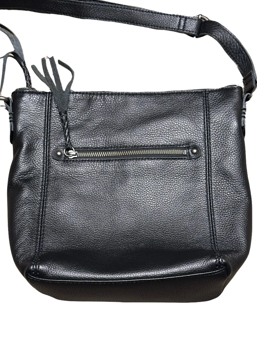 The Sak Ashland Crossbody Bag Black Pebbled Leather - Picture 3 of 7
